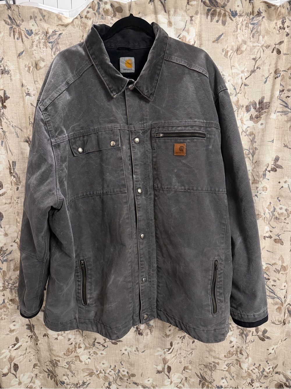 Carhartt Gray Canvas Work Jacket